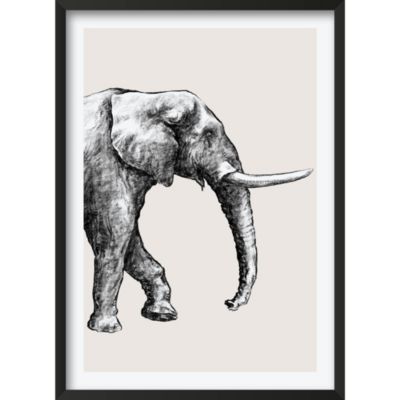 Toile lot 2 éléphants L.70 x l.50 cm