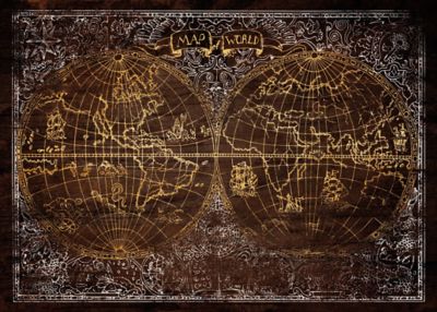 Toile Map Monde 50 x 70 cm