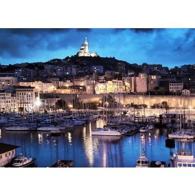Toile Marseille Nuit 60 x 80 cm