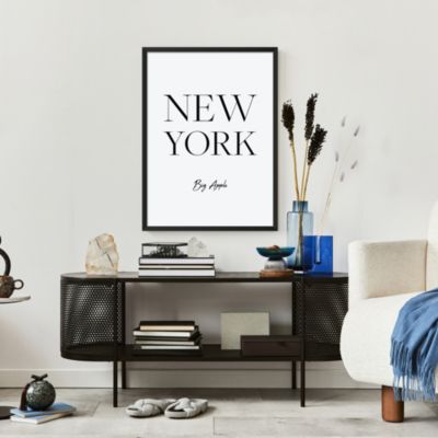 Toile New York big apple noir et blanc 50 x 70 cm