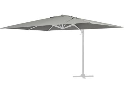 Toile parasol déporté "Sun 3"  3 x 3 m  Gris clair