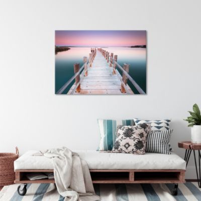 Toile ponton coucher de soleil 70 x 100 cm Dada Art