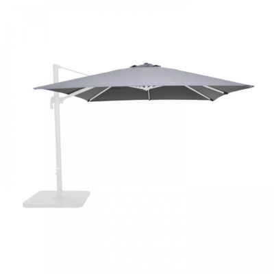 Toile pour parasol déporté 3x3m anthracite - Malaga, Brescia et Palma  Oviala
