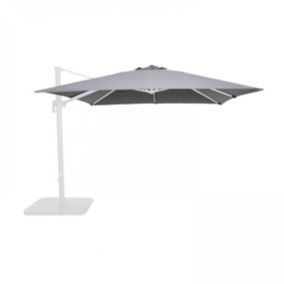Toile pour parasol déporté 3x3m anthracite - Malaga, Brescia et Palma  Oviala