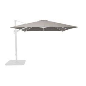 Toile pour parasol déporté 3x3m taupe - Malaga, Brescia et Palma  Oviala