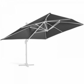 Toile pour parasol déporté 4x3m anthracite  Oviala
