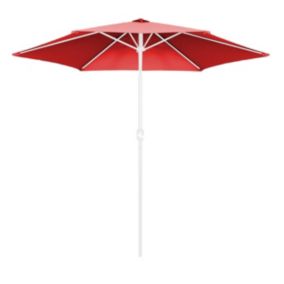 Toile pour parasol droit 3m rouge  Oviala