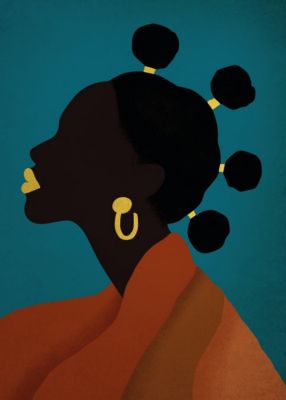 Toile profil Africa L.120 x 80 cm