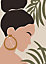 Toile profile femme 65 x 97 cm Ceanothe