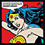 Toile sur châssis Wonder Woman 33 x 33 cm
