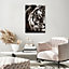 Toile tigre noir, blanc Dada Art l.50 x H.70 cm