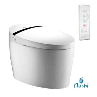 Toilette japonaise Nashi ALDARA NEW SORTIE DUALE, WC lavant automatique, injecteur acier inoxydable, canule séchage, gamme premium