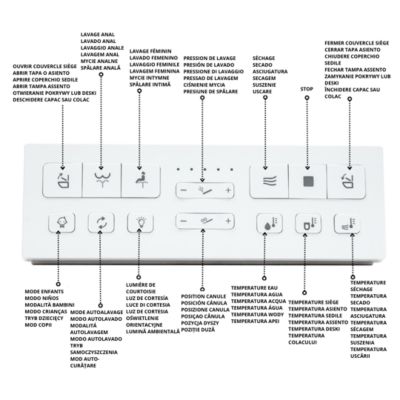 Nashi - Toilettes Japonaises Suspendues Murales + Châssis | Avec Bidet | Design Pour Chasse D'eau Encastrée | Lumière Nocturne | Siège Chauffant, Eau Chaude Et Séchage | WC Japonais Intelligent | EOS
