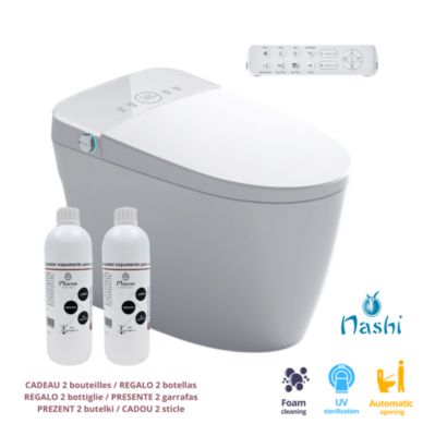 Toilette japonaise Nashi OVIAN PLUS SORTIE VERTICALE, WC lavant automatique, avec stérilisation UV gamme supérieure