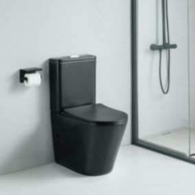 Toilette WC à poser CIPOLI en céramique noir mat
