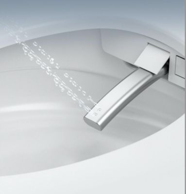 Toilettes intelligentes (sans réservoir) KLEENMAC Olivia KEB2018TRW (toilettes japonaises) sortie horizontale 180 mm Noir