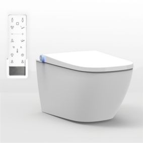 Toilettes japonais céramique, WC japonais lavant, 59,3x38,4x38cm, Pro+1104