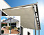 Toit terrasse adossé manuel aluminium et toile Habrita TT3050ALRT 5,01 x 3,07 m