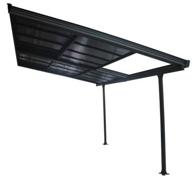 Toit terrasse adossé manuel aluminium Habrita TT3040CL 4 x 3,01 m