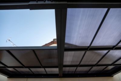 Toit terrasse adossé manuel aluminium Habrita TT3040CL 4 x 3,01 m