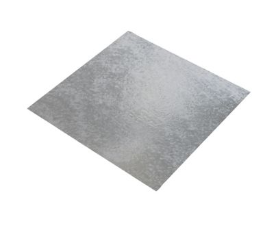 Tôle acier galvanisé lisse Ep. 1 mm, 50 x 25 cm