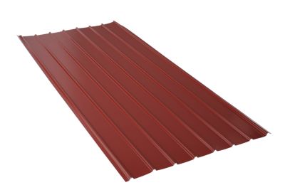 Tôle acier galvanisé ondulé Ondométal S12 8012 L.2xl.0,90m rouge