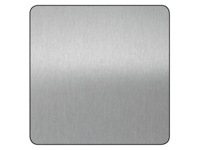 Tôle aluminium anodisé lisse argent brossé 50 x 25 cm