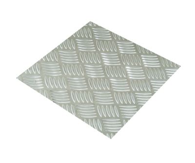 Tôle aluminium brut damier 100 x 50 cm