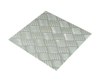 Tôle aluminium brut damier 50 x 25 cm
