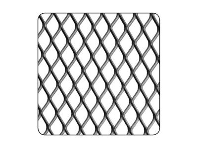 Tôle métal déployé acier brut Maille 10 x 5,5 mm, 100 x 50 cm