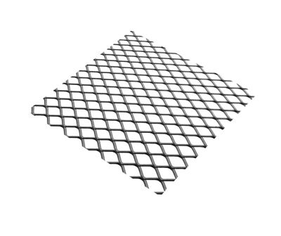 Tôle métal déployé acier brut Mailles 10 x 5,5 mm, 100 x 50 cm