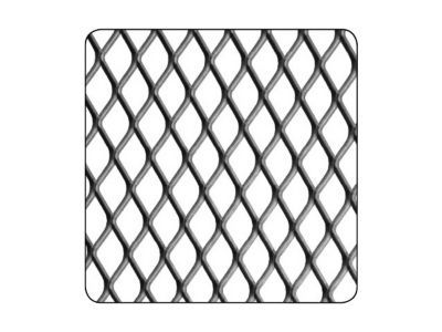 Tôle métal déployé acier brut Mailles 10 x 5,5 mm, 100 x 50 cm