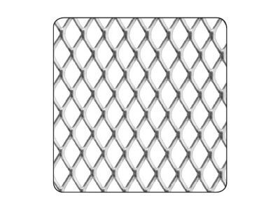 Tôle métal déployé aluminium brut Ep. 0,8 mm Mailles 10 x 5,5 mm, 100 x 50 cm