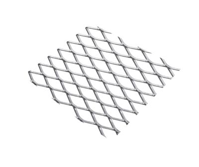 Tôle métal déployé aluminium brut Ep. 0,8 mm Mailles 16 x 8 mm, 100 x 50 cm