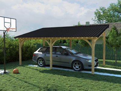 Tôle ondulée Easyfix noire 0,81 x 1m