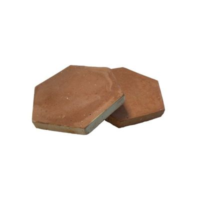 Tomette Hexagonale en Terre Cuite finition vieux patrimoine 9x9x2 cm ...