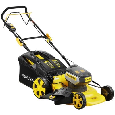 Tondeuse A Batterie 80V (2x40V) - Coupe 46cm - Autotractée + 2 Batteries 4Ah + Double Chargeur - Autonomie 500m2