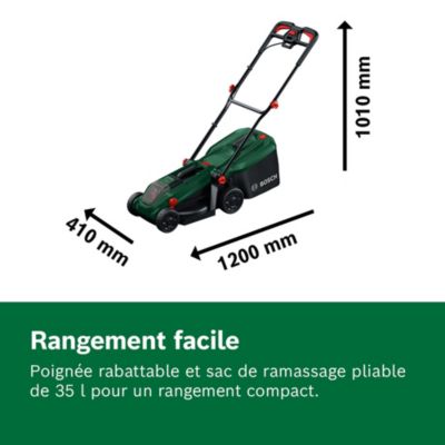 Tondeuse à gazon électrique sans fil sur batterie Bosch Rotak 18V-32 65mm 1x4Ah