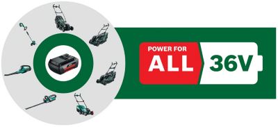 Tondeuse à gazon sans-fil 36V BOSCH UniversalRotak 36-550 - sans batterie
