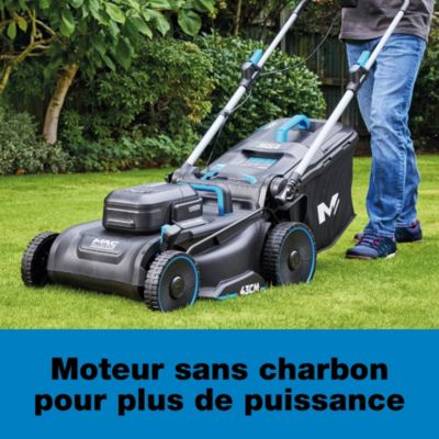 Tondeuse à gazon sur batterie Mac Allister 36V 1x4Ah 43cm