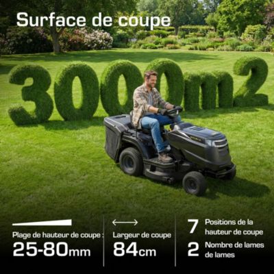 Tondeuse autoportée thermique 84 cm 3000m² Alpina AT484 Stiga