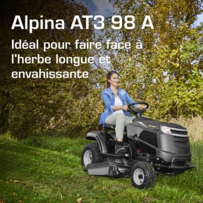 Tondeuse autoportée thermique 98cm 350 cm³ Alpina AT3 98 A