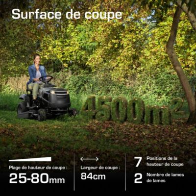 Tondeuse autoportée thermique 98cm 350 cm³ Alpina AT3 98 A