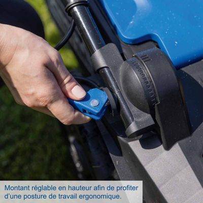 Tondeuse à batterie BC-MP430-X SET XL2 Scheppach - largeur coupe 43 cm - 600-700 m2 - bac 50L - 2 batteries 4Ah et chargeur double