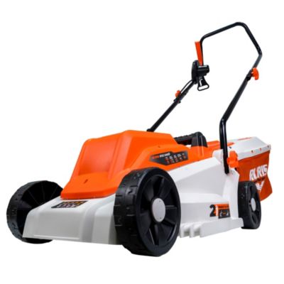Tondeuse electrique gazon RURIS RXE1200, 1200 W, largeur de coupe 320 mm, 3 hauteurs 25-60 mm, bac 30 L, 3100 tr/min, poids 8