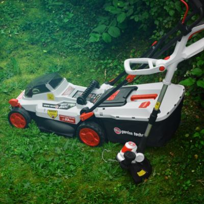 Tondeuse et coupe bordures rechargeables 20V max + 2 batteries - Elem Garden.