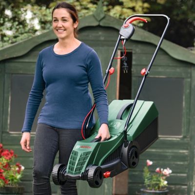 Tondeuse filaire 1200W Easyrotak 32-215 - largeur de coupe 32 cm - hauteur de coupe 25 à 65 mm - bac 31 L - Bosch Garten