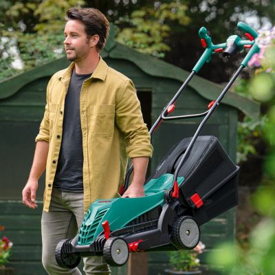 Tondeuse filaire 1400 W - largeur de coupe 37 cm - hauteur de coupe 20 à 70 mm - bac 40 L - Bosch Rotak 370 ER