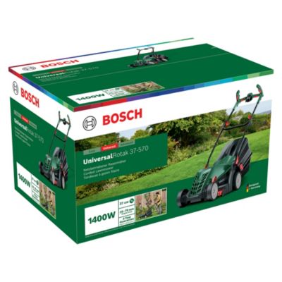 Tondeuse filaire 1400W Univrotak 37-570 - largeur de coupe 37 cm - hauteur de coupe 25 à 70 mm - bac 40 L - Bosch Garten