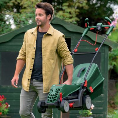 Tondeuse filaire 1400W Univrotak 37-570 - largeur de coupe 37 cm - hauteur de coupe 25 à 70 mm - bac 40 L - Bosch Garten